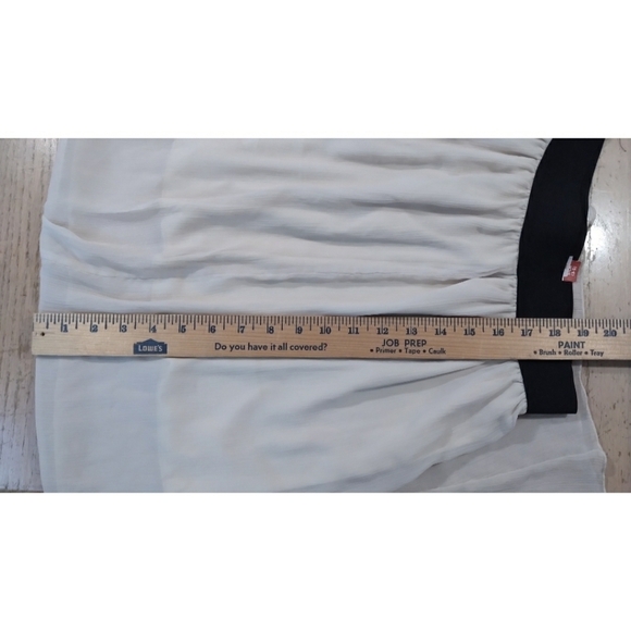 Nude sheer maxi skirt lined with mini skirt 3/5 - Picture 7 of 7